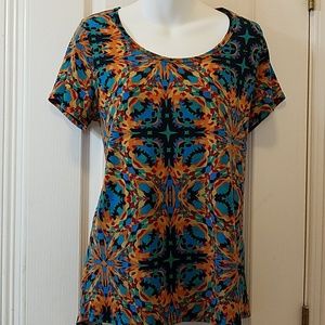 Lularoe Classic Top Kaleidoscope pattern